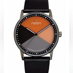 Noon Copenhagen 44003L1 Unisex Watch Black Leather Band